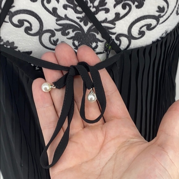 Sam Edelman Womens Pleated Hi-Low Midi Dress black - Picture 11 of 12